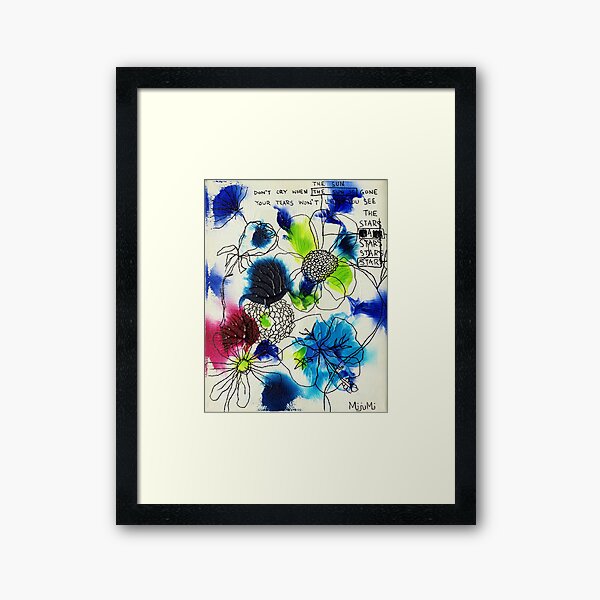 Don't Cry Framed Art Print