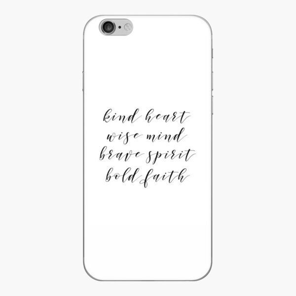 Inspirational Quotes - Kind heart, wise mind, brave spirit, bold faith |  Spiral Notebook