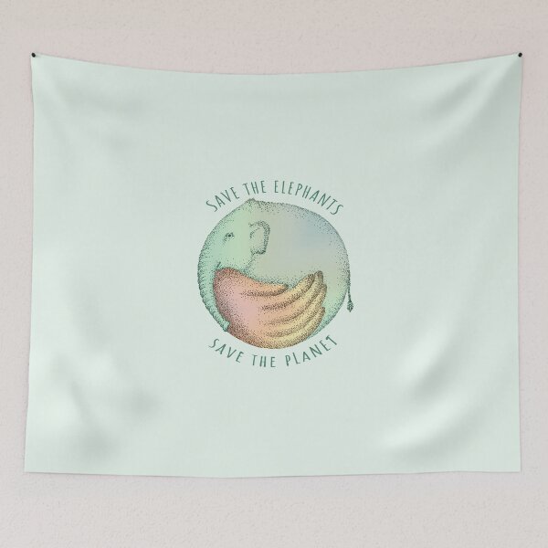 Item preview, Save the elephants designed and sold by Frank J. Art.