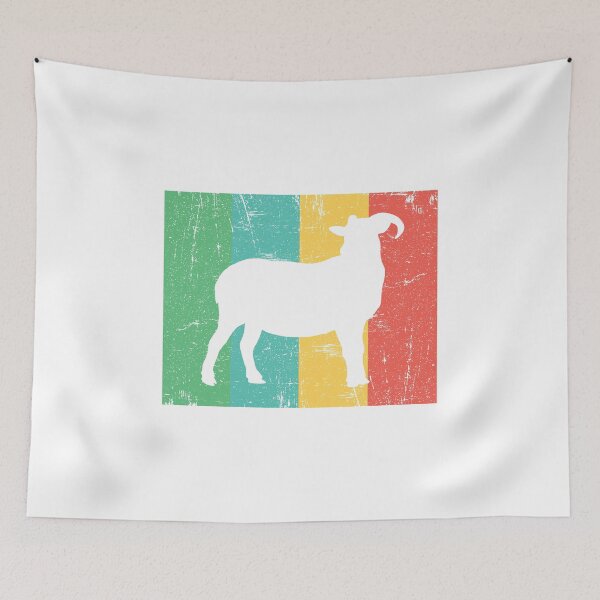 Item preview, Retro Neon Distressed Throwback Goat Design designed and sold by Theodore Cory.