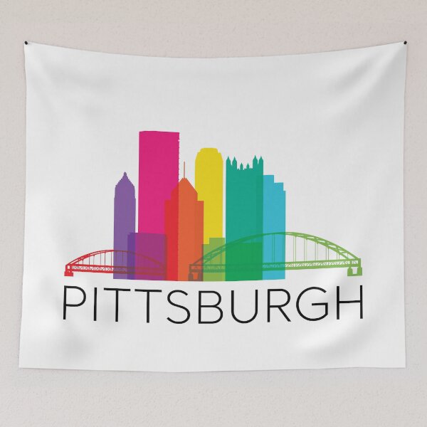 Item preview, Pittsburgh Fun Rainbow Skyline designed and sold by polliadesign.