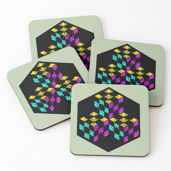 Item preview, Space Cube Checker Boards designed and sold by weavernap.