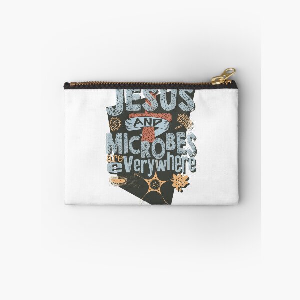Item preview, Jesus and Microbes are Everywhere Biology Funny Micro Bacteria Trendy TShirt T-Shirt Gift Idea designed and sold by Adriancryp.