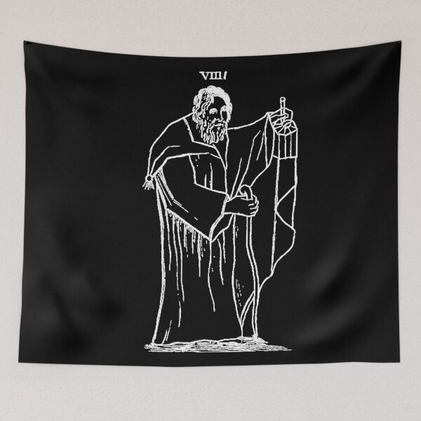 Item preview, Tarot The Hermit 9 designed and sold by Talismania.