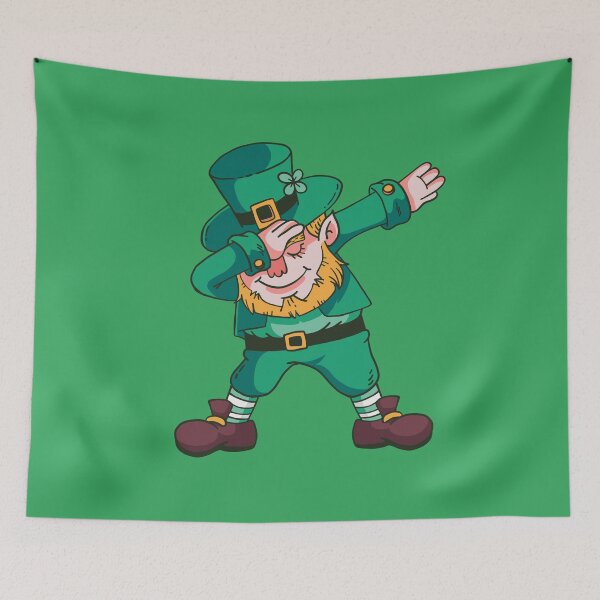Item preview, St Patricks Day Dabbing Leprechaun Lucky Green Irish Saint Pattys Graphic Illustration designed and sold by amos20111.