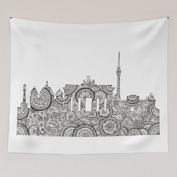 Item preview, Berlin Skyline Mandala designed and sold by acdlart.