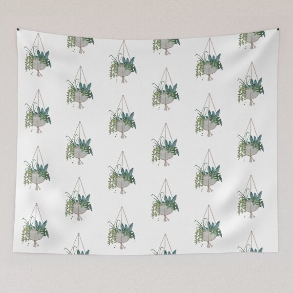 Item preview, Hanging Planter of Tropical Plants  designed and sold by SaraLoone.