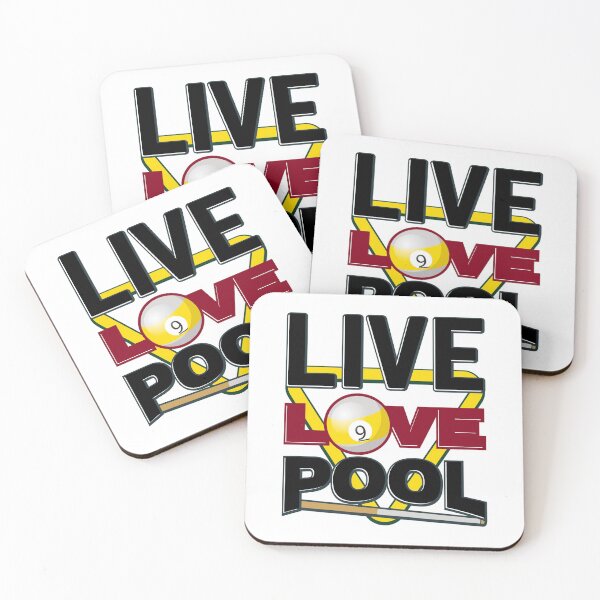 Item preview, Live Love Pool Black Cue And Rack designed and sold by brodienochie.