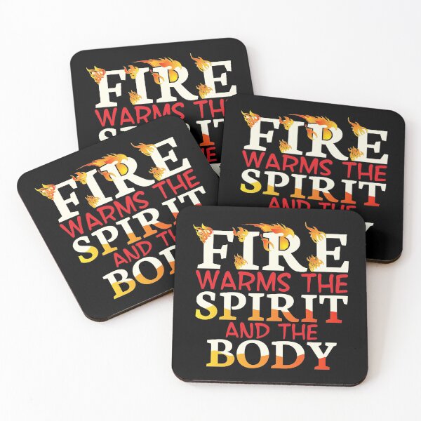 Item preview, Camping Lover - Fire Warms the Spirit Quote designed and sold by BestTrendyChoices.