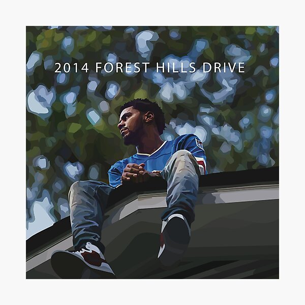 J Cole Illustration Photographic Print