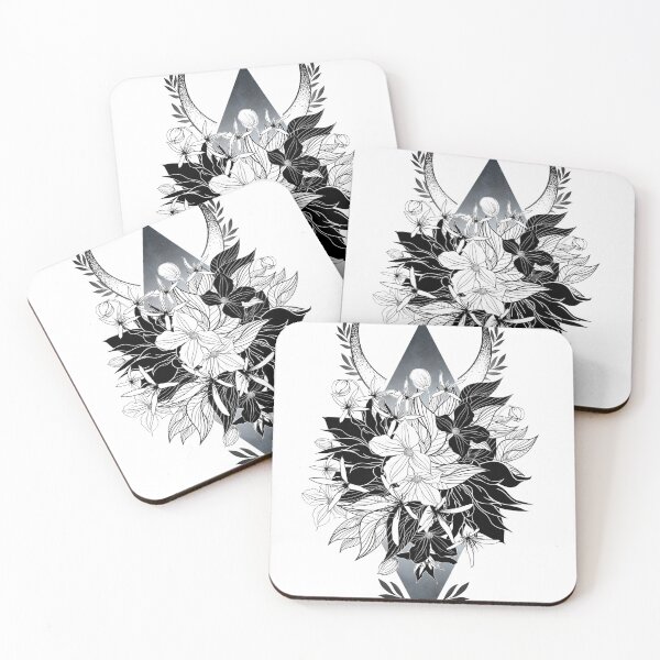 Item preview, Moon Flowers and Black Diamond designed and sold by KalikaGraphisme.