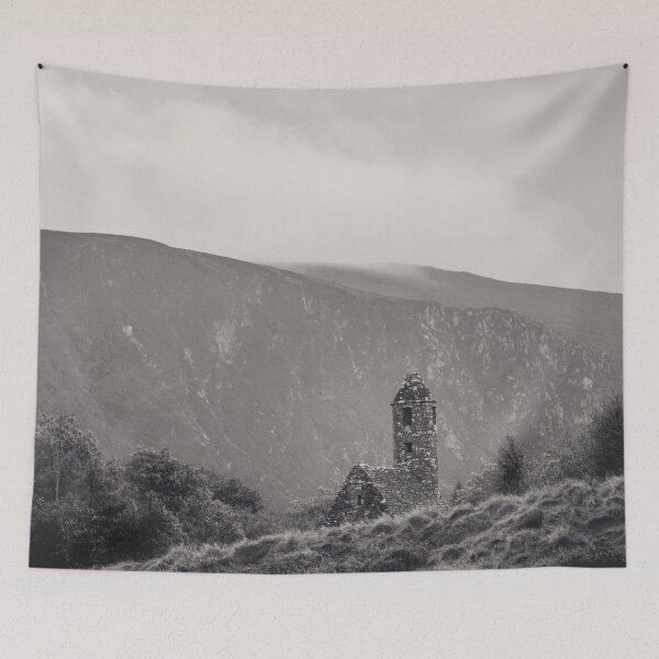 Item preview, Glendalough Monastic Site IV Black and White- Wicklow Mountains Ireland  designed and sold by artcascadia.