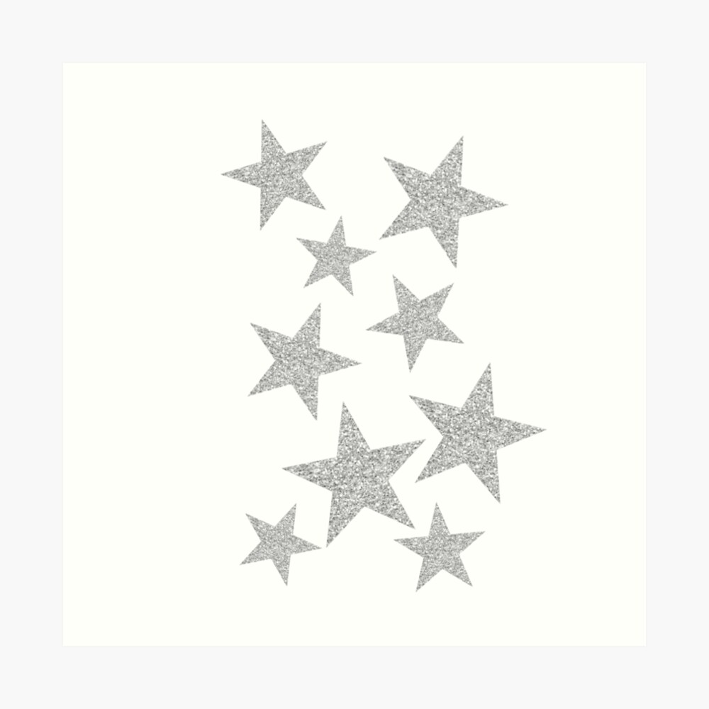 Silver Glitter Stars Foil – PAINTED studio