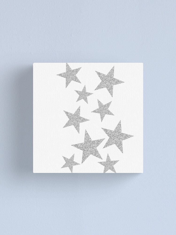 silver glitter stars Sticker for Sale by jaceyerin