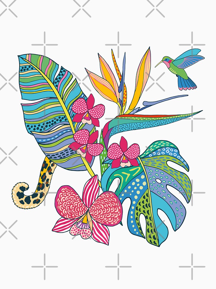 Bohemian Tropical Flowers by nadyanadya