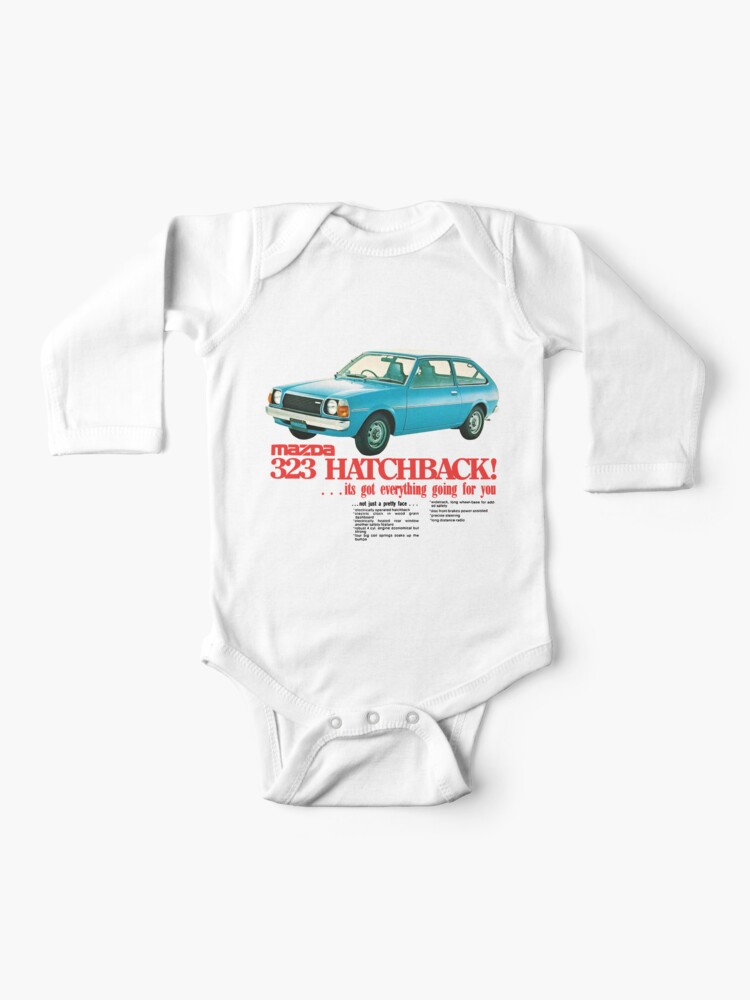 Mazda 323 Baby One Piece By Throwbackmotors Redbubble
