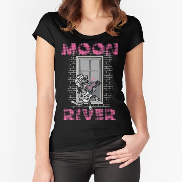 Moon River Camiseta entallada de cuello ancho