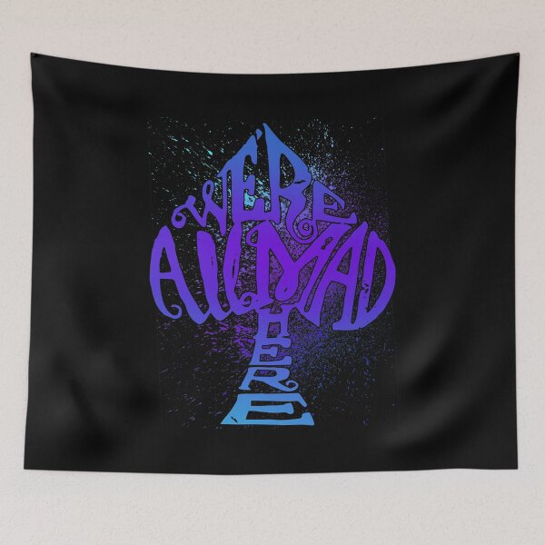 Item preview, We're All Mad Here Spade - Splatter Design designed and sold by KoolMoDee.