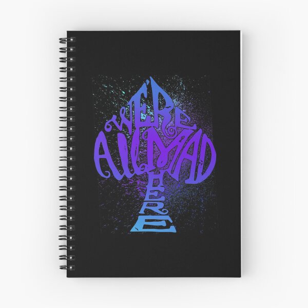 Item preview, We're All Mad Here Spade - Splatter Design designed and sold by KoolMoDee.
