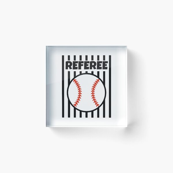 Item preview, Referee Baseball Beisbol Ball Gear Outfit Shirt Tshirt BLACK RED STRIPES designed and sold by we1000.