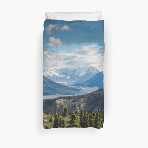 Forest Mountains River National Park Nature Photography Wall Art Duvet Cover