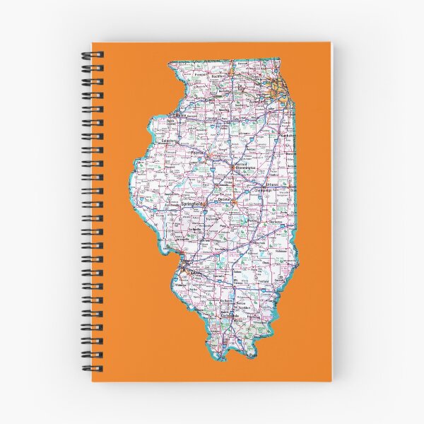 Item preview, Illinois Roadmap designed and sold by Havocgirl.