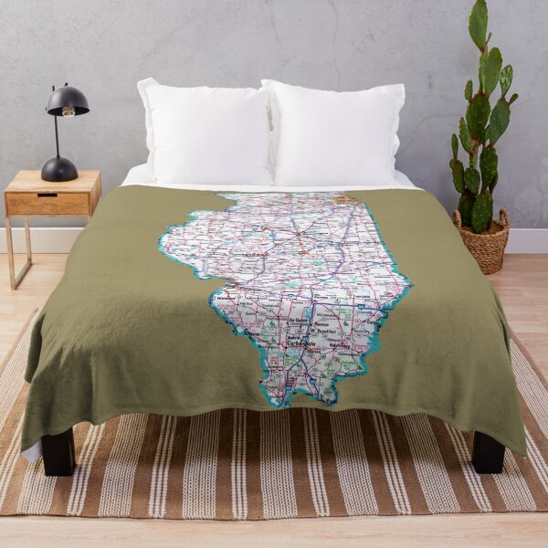 Item preview, Illinois Roadmap designed and sold by Havocgirl.