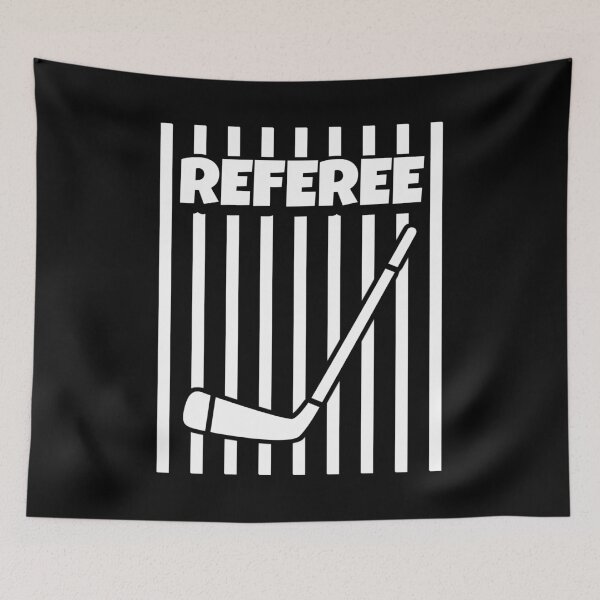 Item preview, Referee hockey stick Gear Outfit Shirt Tshirt WHITE designed and sold by we1000.