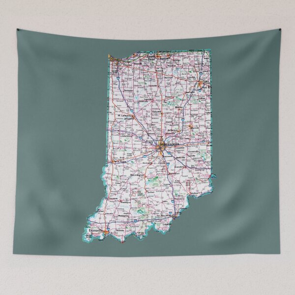 Item preview, Indiana Roadmap designed and sold by Havocgirl.