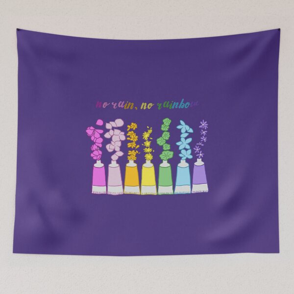 Item preview, No Rain No Rainbow designed and sold by WordvineMedia.