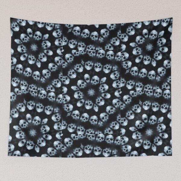 Item preview, Creepy Skulls Pattern Dark Black  designed and sold by miijojo1994.