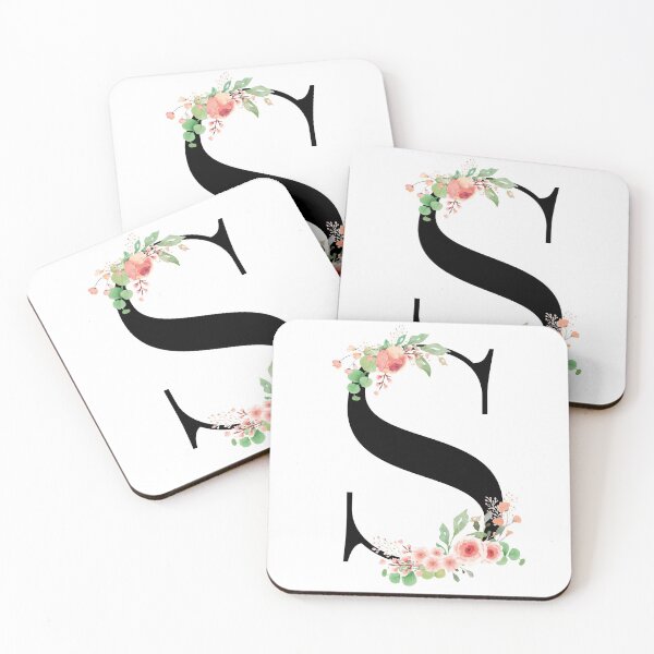 Item preview, Pink Floral Letter S designed and sold by BuffyDesign.