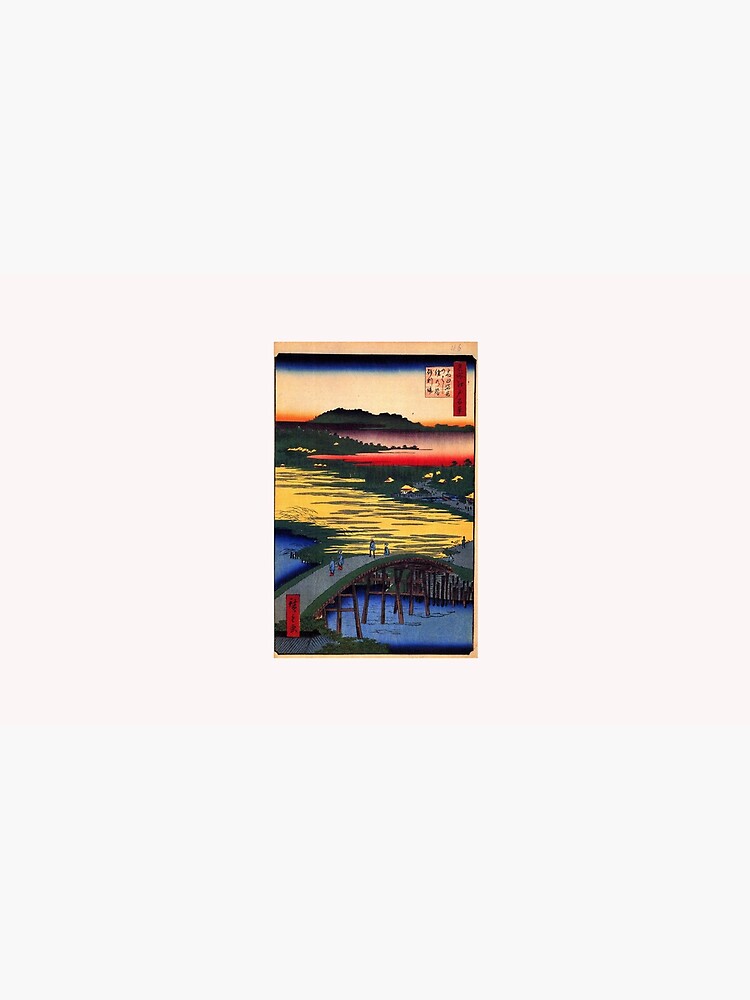 Sugatami Bridge by Utagawa Hiroshige (Reproduction) by RozAbellera