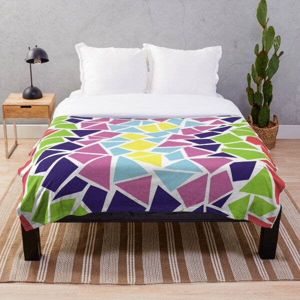 Item preview, Colorful Triangles - Retro Shapes - Colored Slate designed and sold by PollysCracker.
