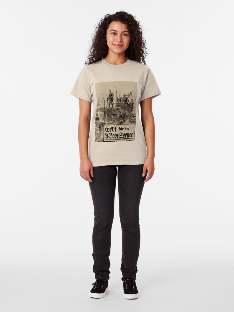 Alternate view of WWI Bond Drive, Give for our U-Boats Classic T-Shirt