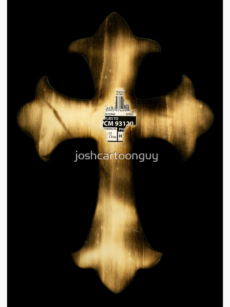 "Chinese Cross" Poster by joshcartoonguy Redbubble
