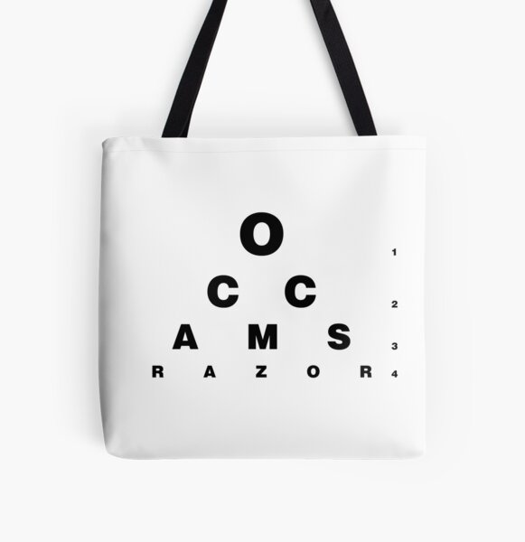 OccamsRazor Eye Test c All Over Print Tote Bag