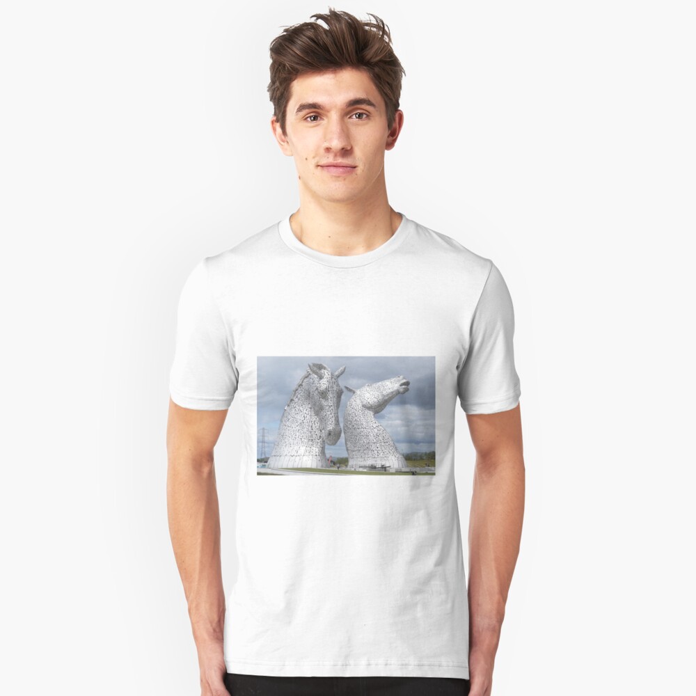 The Kelpies gifts , Helix Park, Scotland Slim Fit T-Shirt