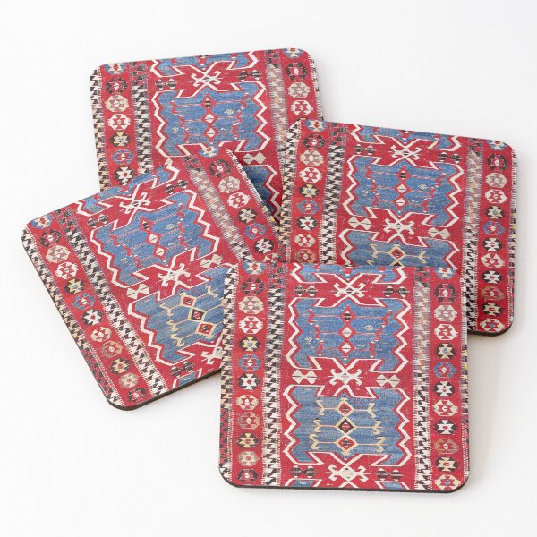 Item preview, Obruk Konya Central  Anatolian Kilim Print designed and sold by Vicky Brago-Mitchell®.