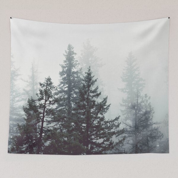 Item preview, Cascade Mountain Forest Foggy Trees in the Misty Woods designed and sold by artcascadia.