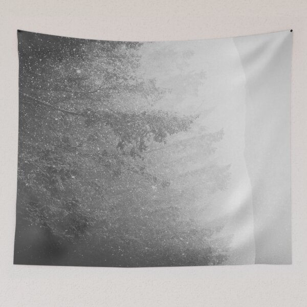 Item preview, Tomorrow May Never Come -  Black and White Abstract Forest  designed and sold by artcascadia.