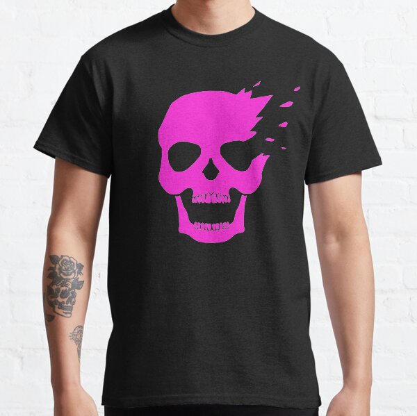 Pink skull side explosion Classic T-Shirt