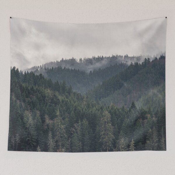Item preview, PNW Foggy Forest Mountain Majesty designed and sold by artcascadia.