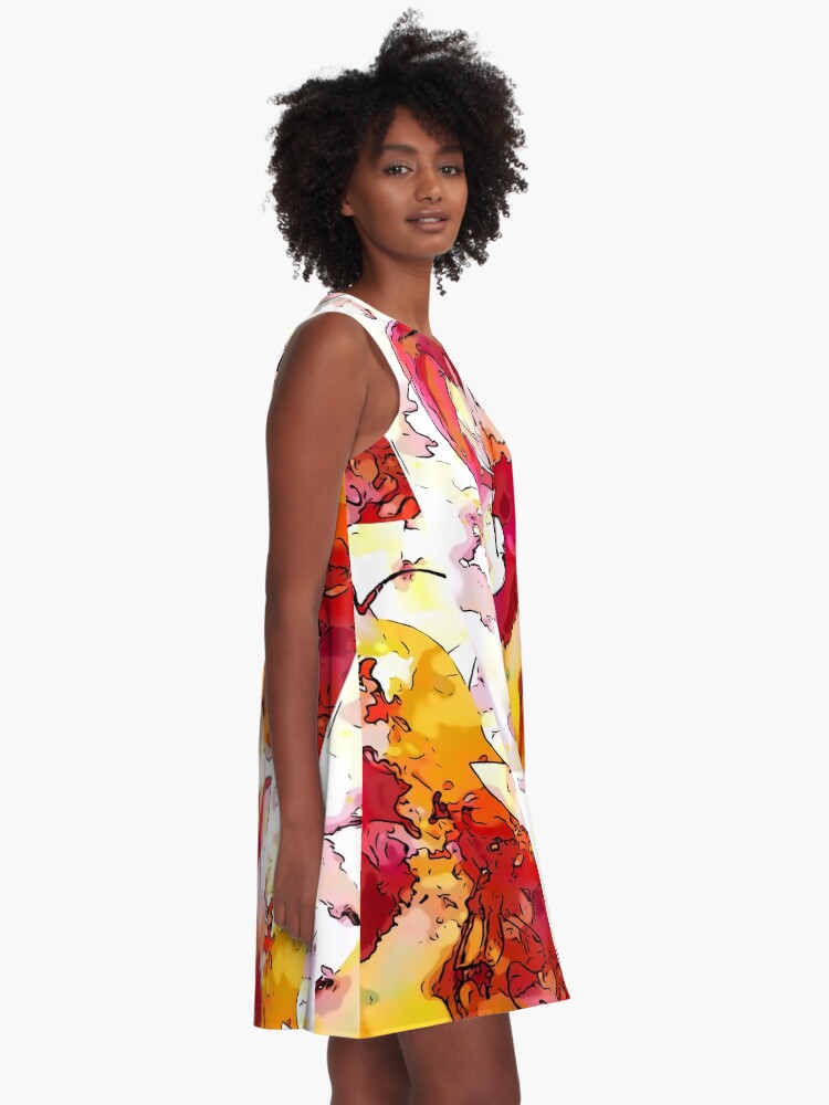 Alternate view of Red Violin A-Line Dress