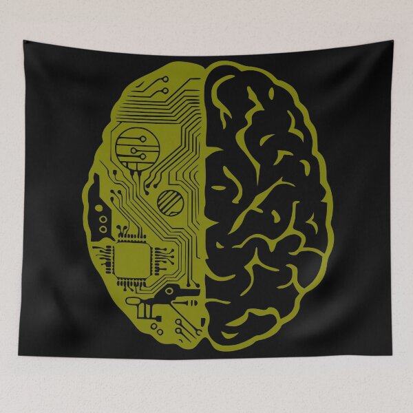 Item preview, Coding Brain in Olive Green designed and sold by 0tdesigns.