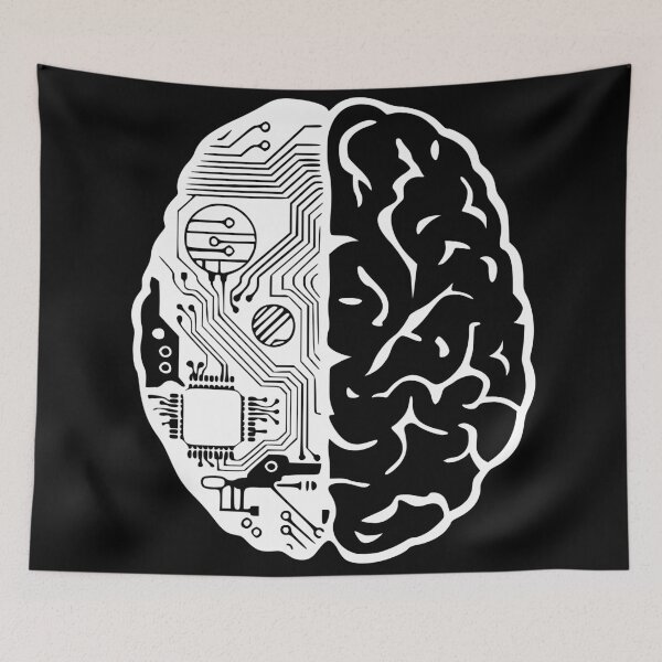 Item preview, Coding Brain in White designed and sold by 0tdesigns.