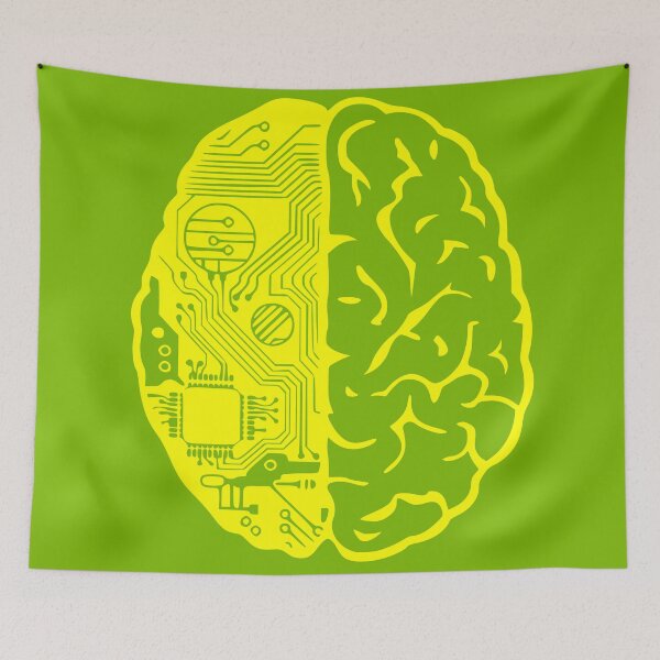 Item preview, Coding Brain in Yellow designed and sold by 0tdesigns.