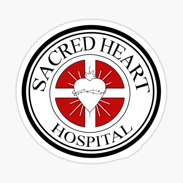 "Sacred Heart Hospital" Sticker by kaptainmyke Redbubble