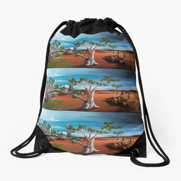 Country Victoria Drawstring Bag