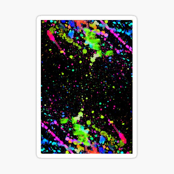 "Watercolor Splatter Paint" Sticker for Sale by Smile4theTamara Redbubble